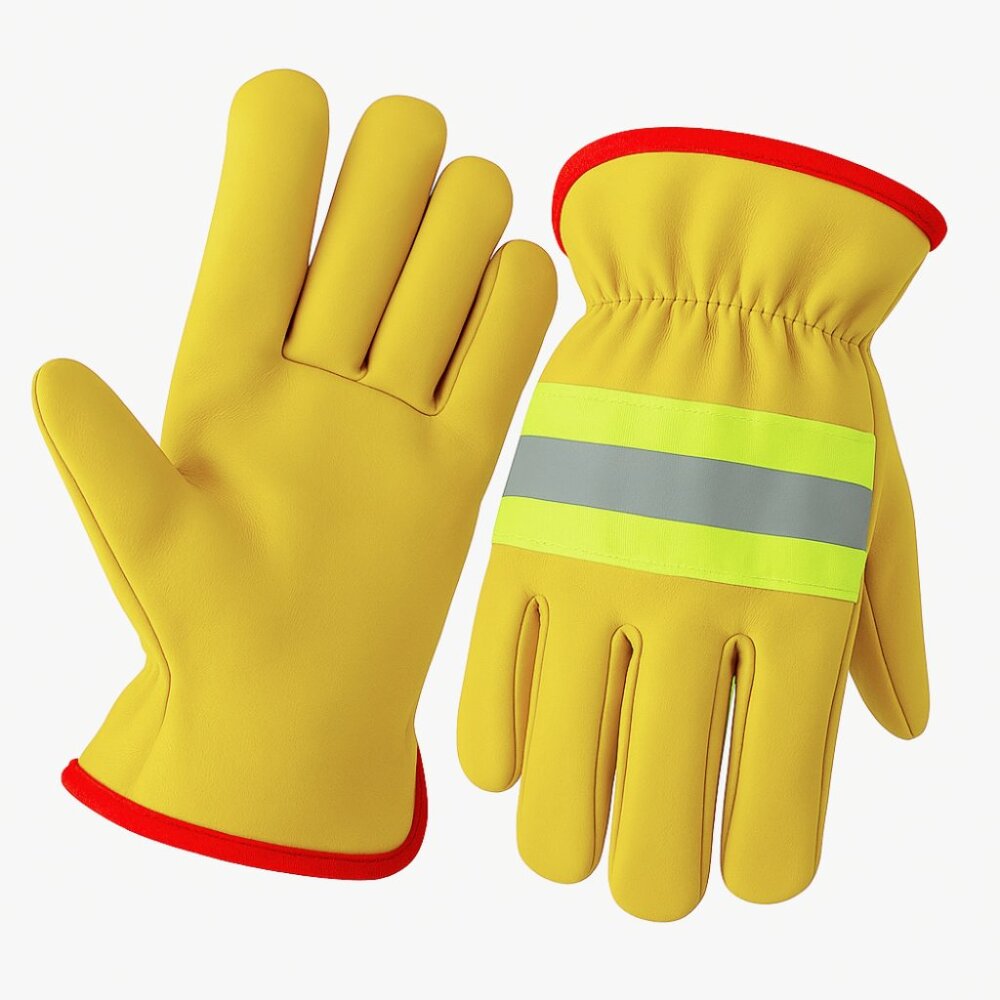 PAKNADA Sheepskin Leather Work Gloves Durable Safety Construction Farming Gloves